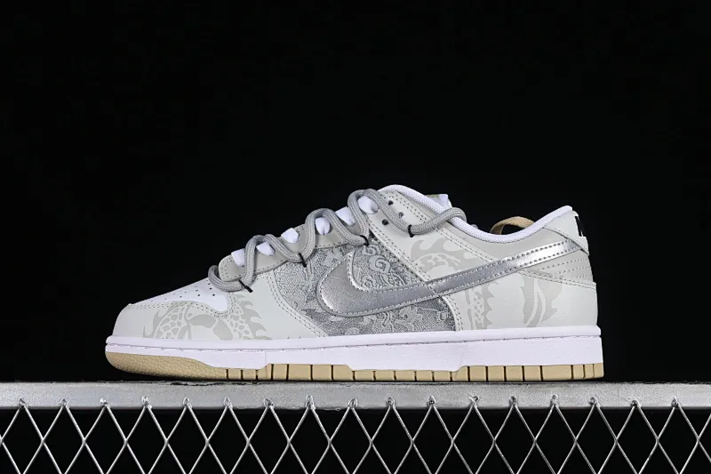 All categories Nk SB Dunk series Nk SB Dunk Low low-top sneakers Nk Dunk Low Year of the Dragon limited edition Yinlong silk patch SB strap low-top casual sneakers DV0833-100